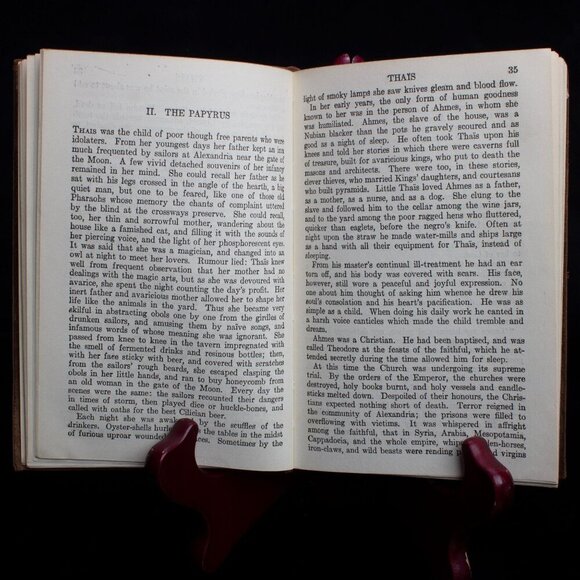 Thaïs & The Crime Of Sylvestre Bonnard By Anatole France | 1932 Leatherbound - Picture 7 of 8